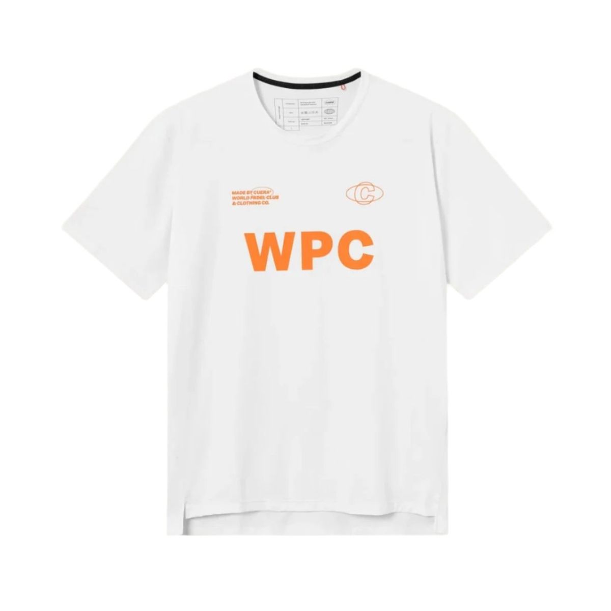 Cuera Active WPC Light Weight T-Shirt (White w. Orange) - M