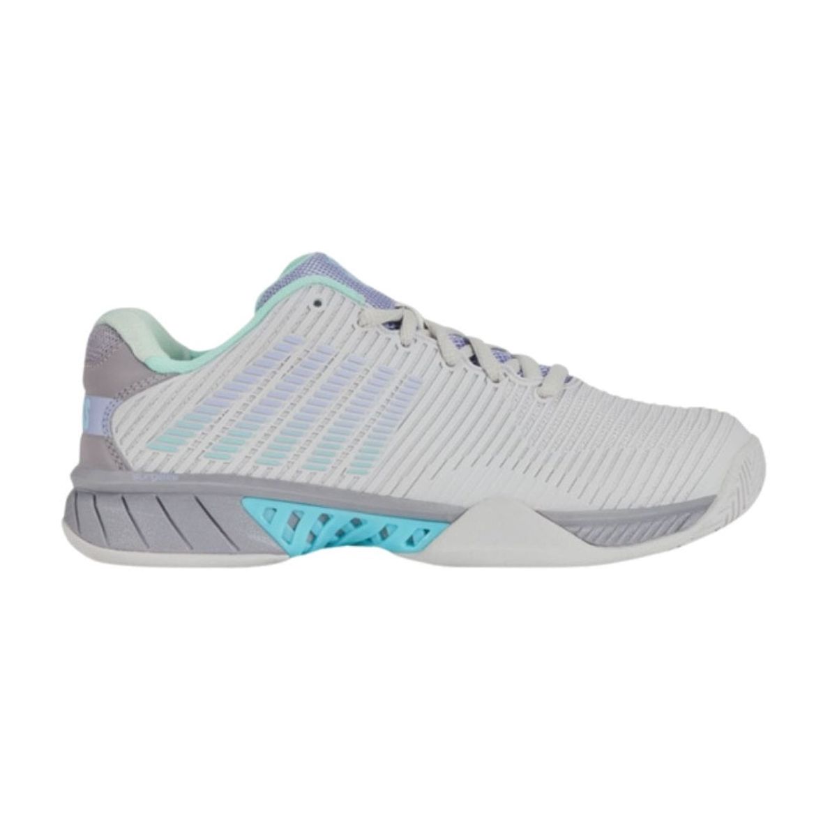 K-Swiss Hypercourt Express 2 Women (Nimbus Cloud/Lilac Gray/Neon Purple) - 42