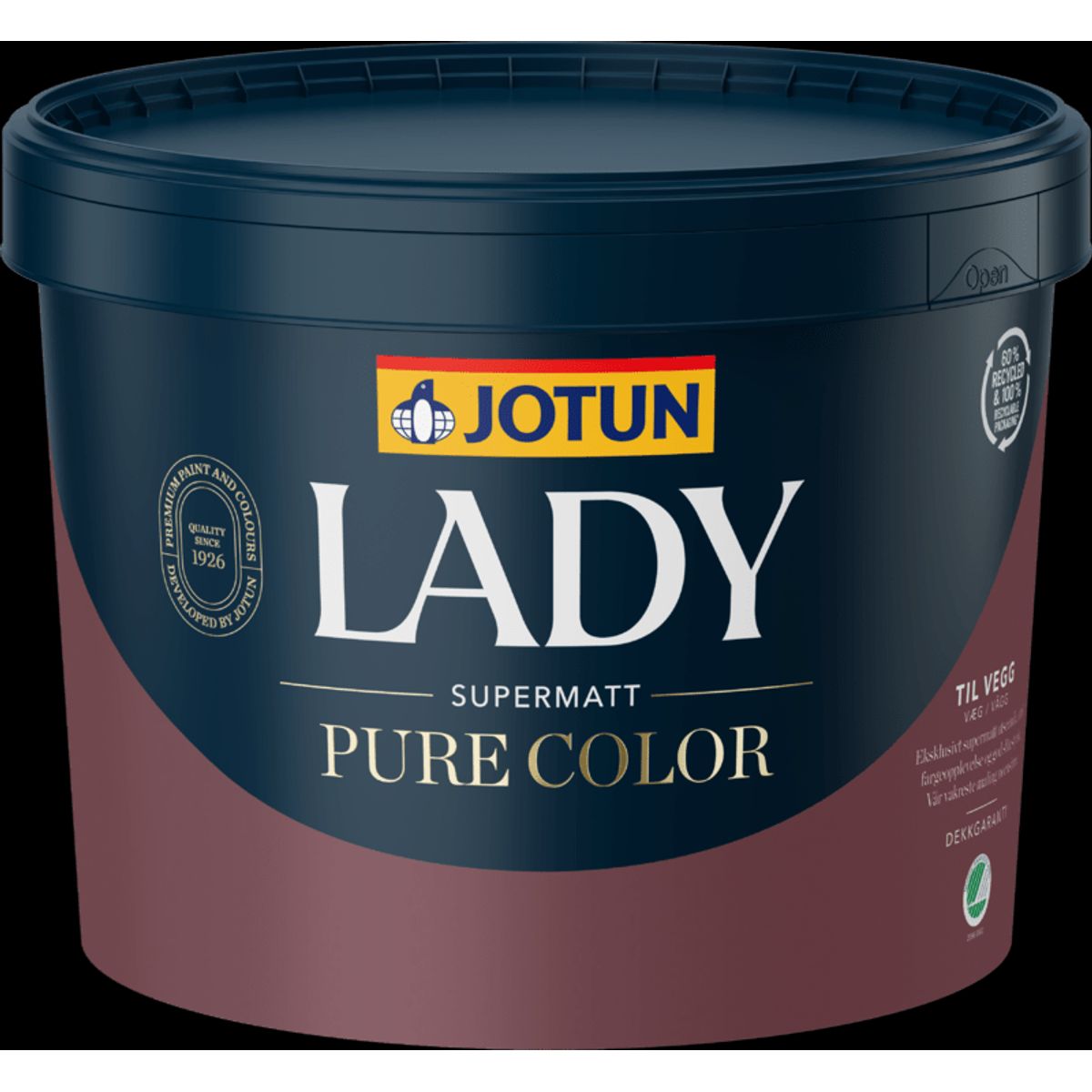 Jotun Lady Pure Color Glans 1 - SUPERMAT Loft & Vægmaling - 0.68 L - Maling