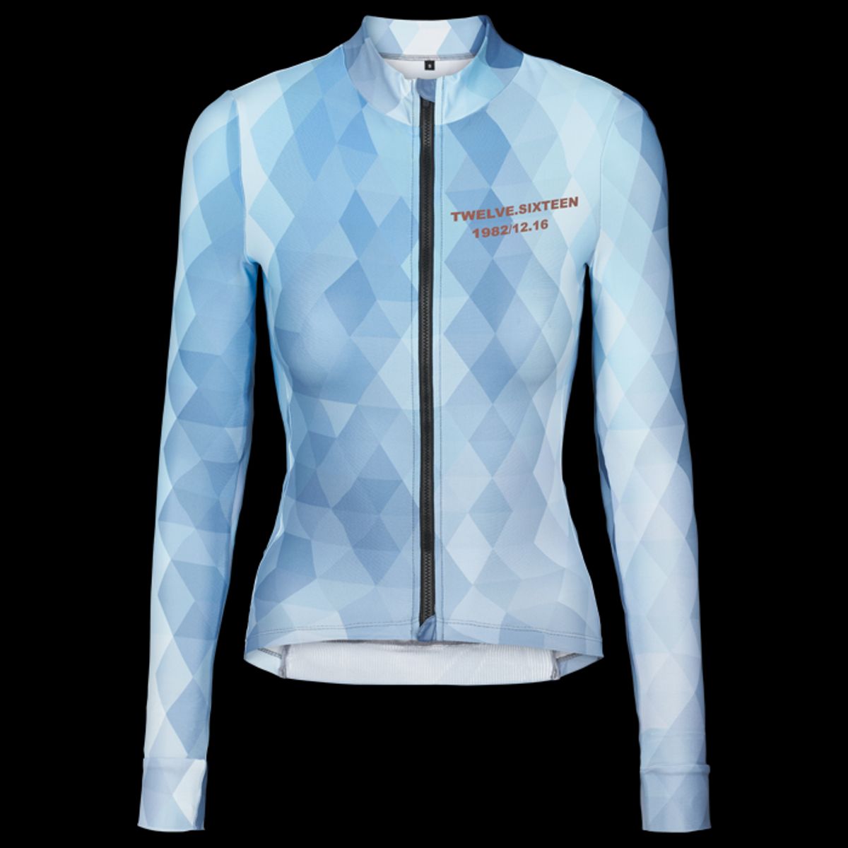 Twelve Sixteen Langærmet Cykeltrøje Sky L. Blue Kvinder Fit - Large / Blue