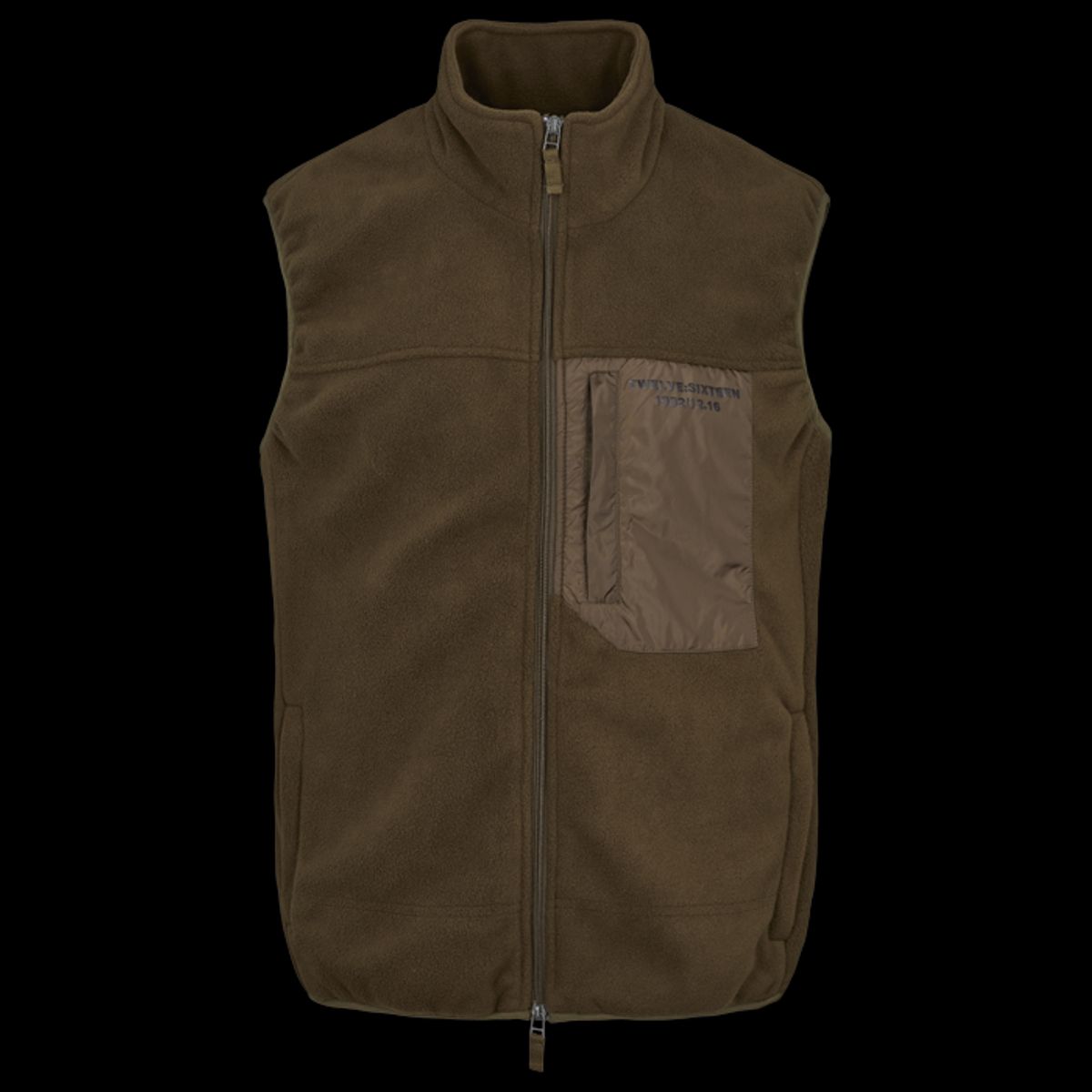 Twelve Sixteen Fleece Vest Flaske Grøn - Small