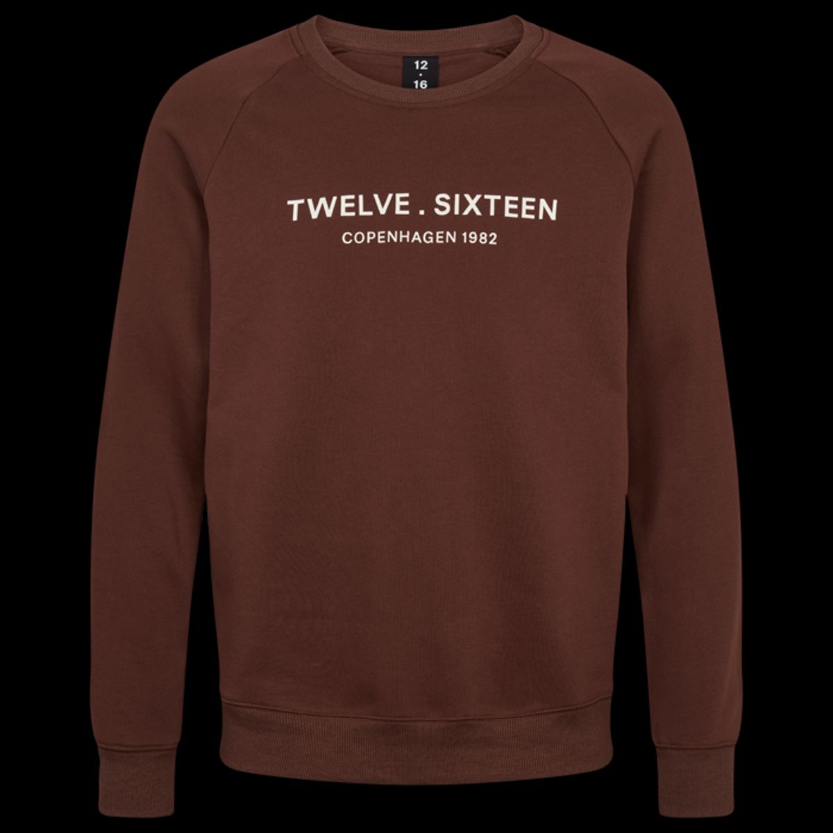 Twelve Sixteen Sweatshirt M. Brun 100% Bomuld - XL