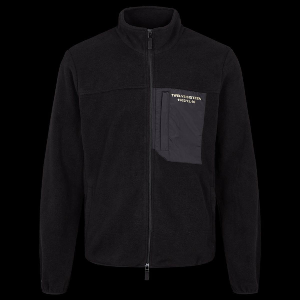 Twelve Sixteen Fleece Jakke Sort - XS / Black