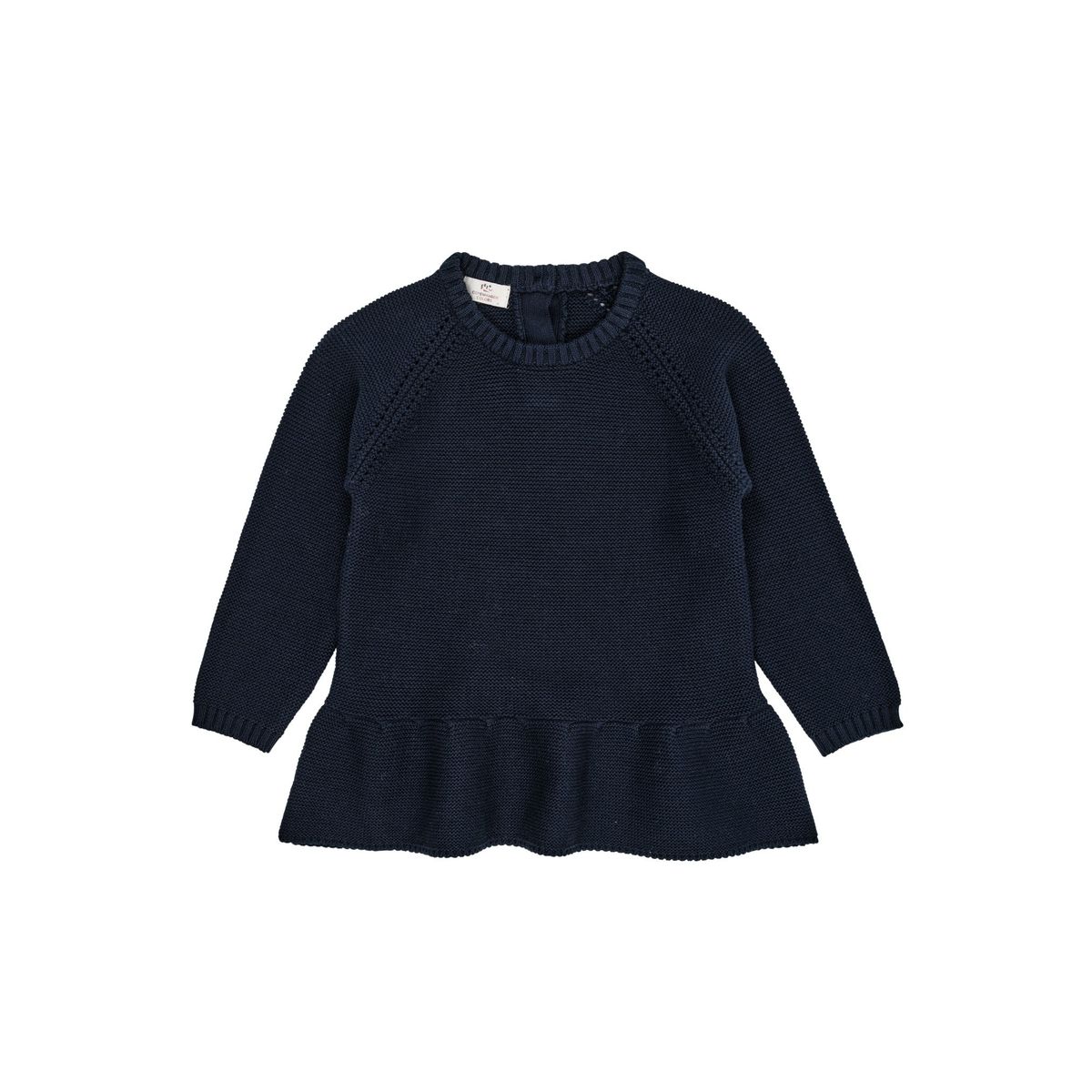 BOMULDSSTRIK TRØJE MED SKØRT - NAVY - NAVY / 98