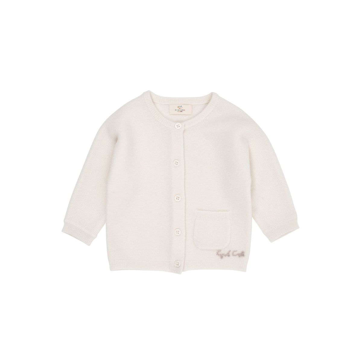 CASHMERE CLASSIC BABY CARDIGAN - CREAM - CREAM / 68