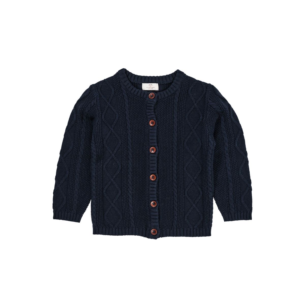 KABELSTRIKKET CARDIGAN - NAVY - NAVY / 92