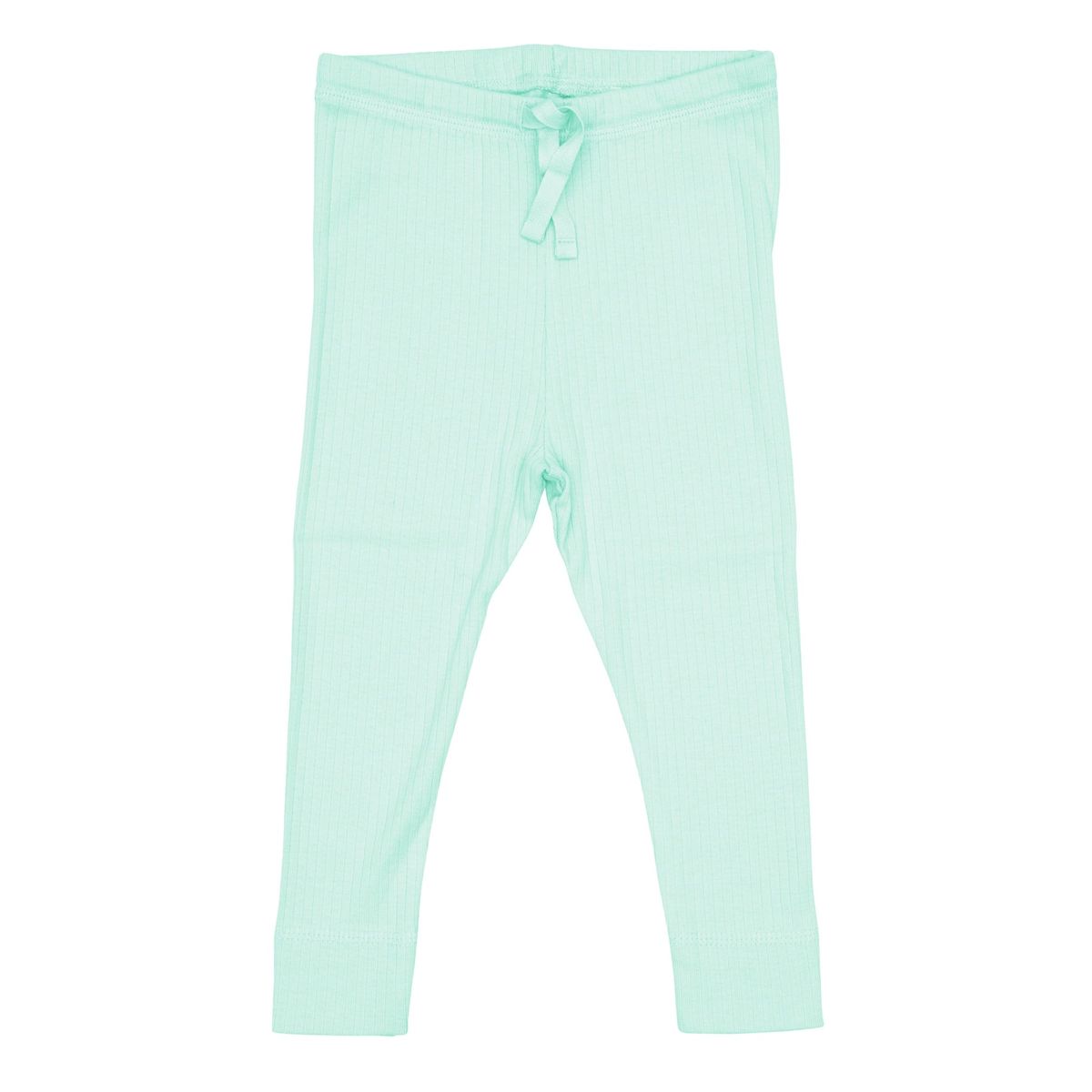 LEGGINGS I RIB JERSEY MED SNØRE - MINT - MINT / 86