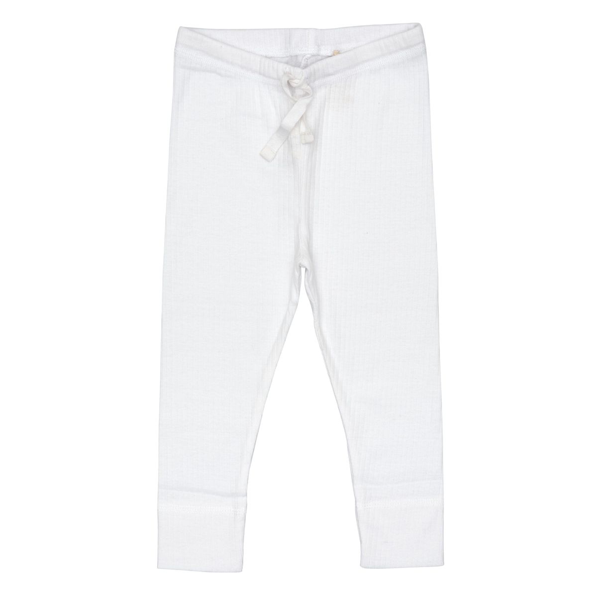 LEGGINGS I RIB JERSEY MED SNØRE - WHITE - WHITE / 50