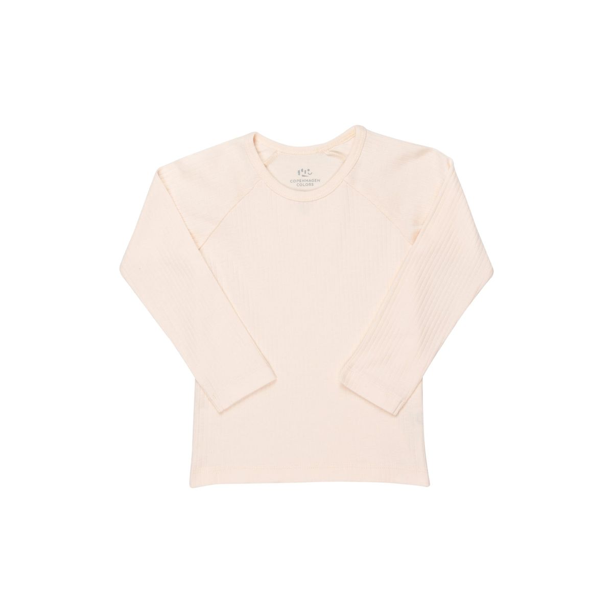 KLASSISK LANGÆRMET BLUSE I RIB JERSEY - SOFT PINK - SOFT PINK / 110