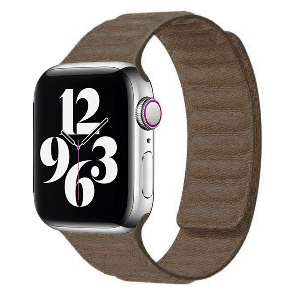 Lippa Apple Watch finewoven rem 42/44/45/49, Grå