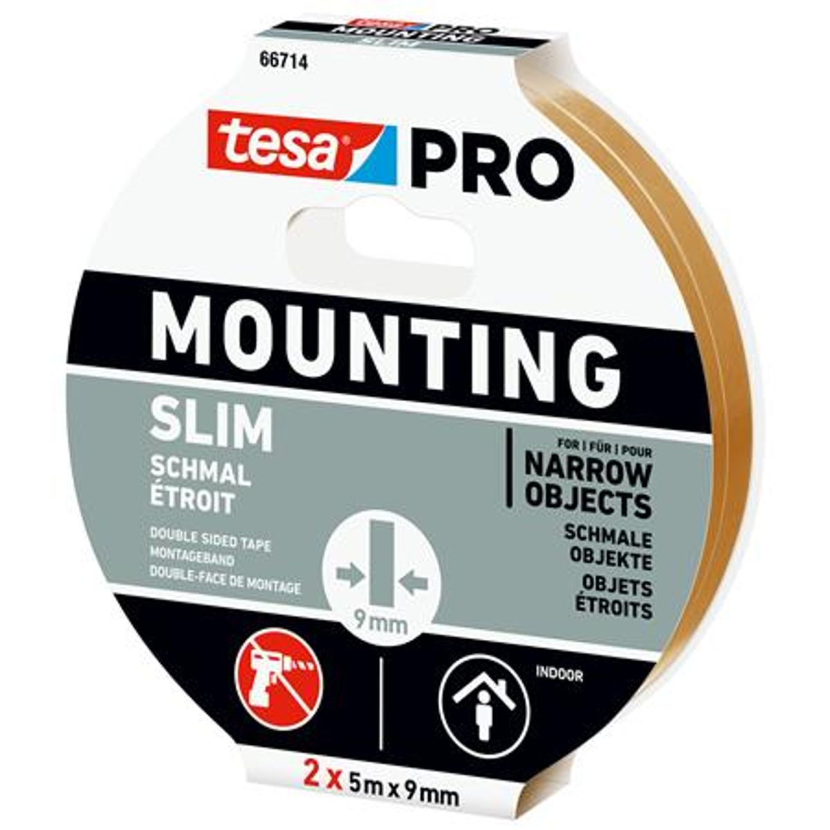 Monteringstape Pro 66714 2X 5Mx9Mm