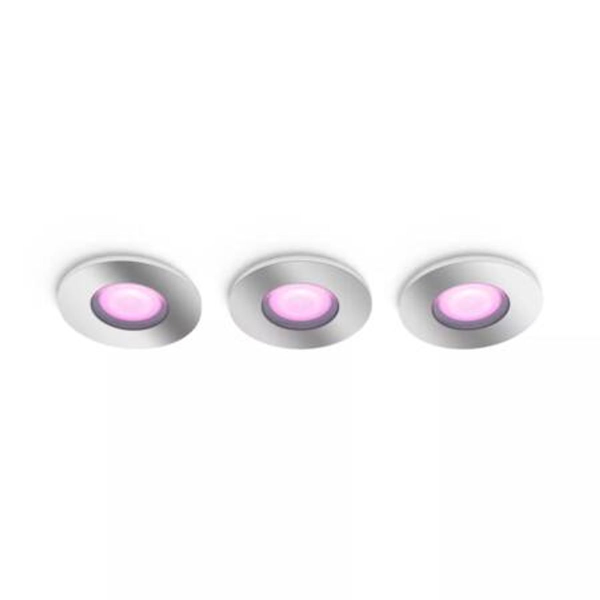 Xamento Hue Recessed Chrome 3X5.7W