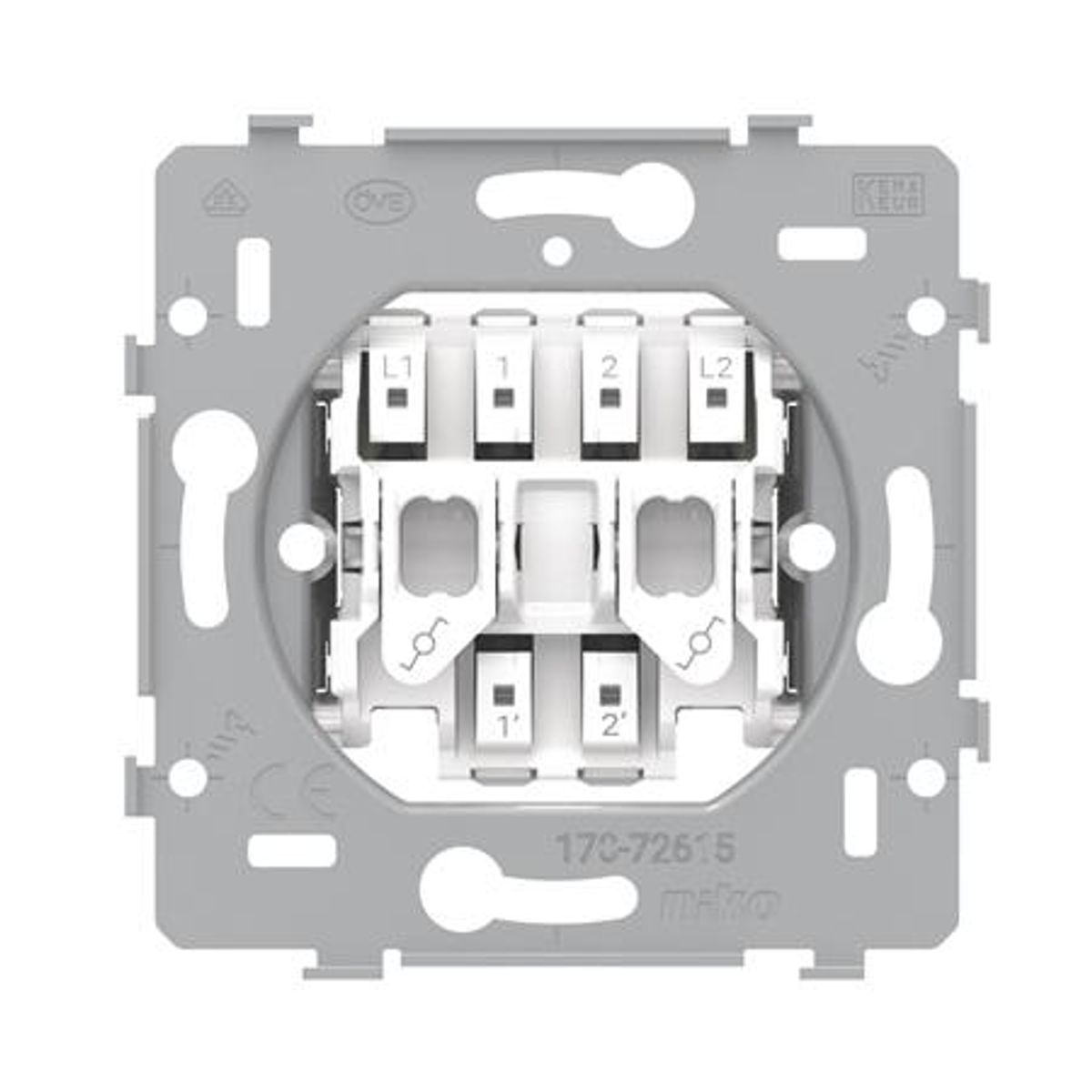 Dobbelt Korresp-Afbryder, 10A/250Vac