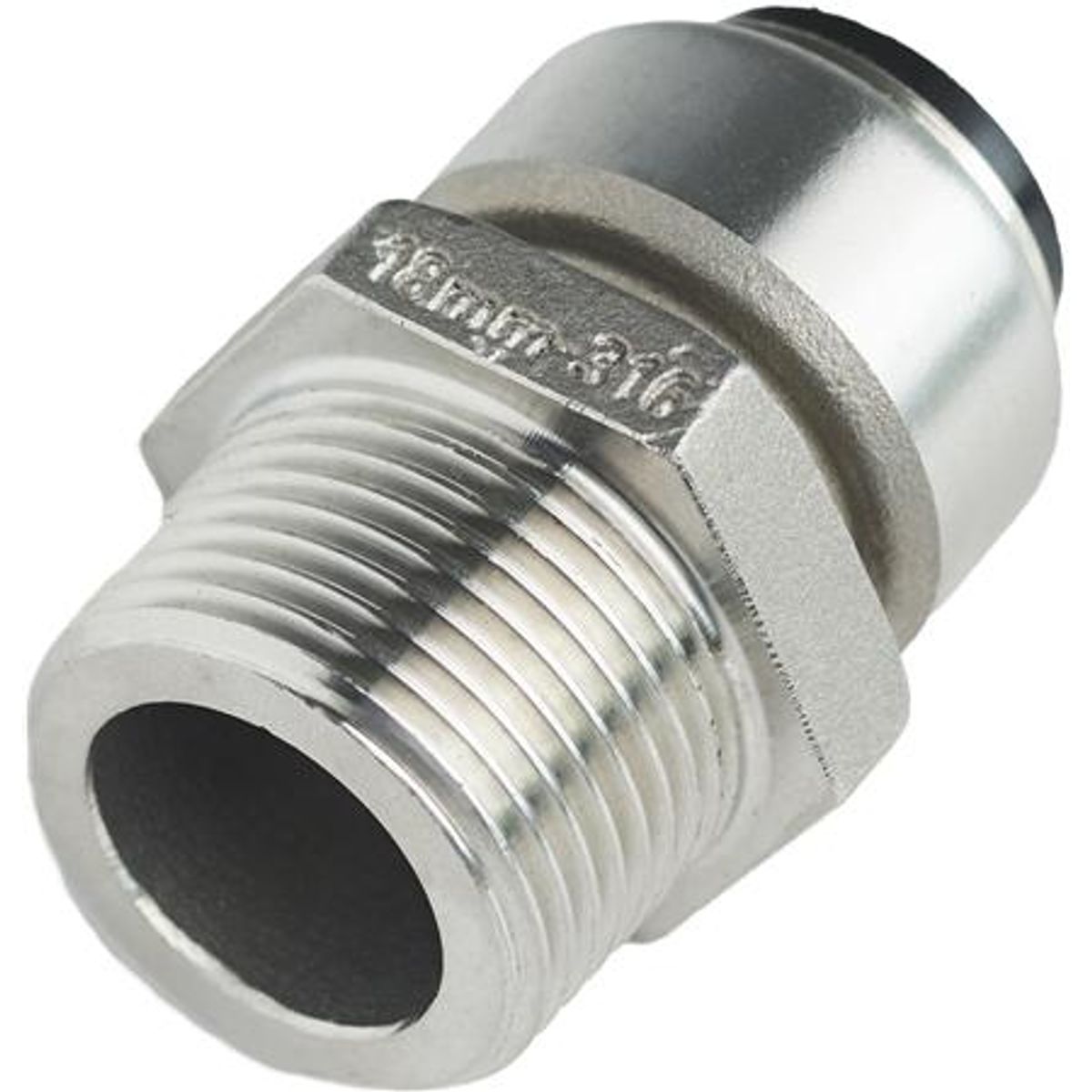 Roth Overgangsnippel 15Mm - 1/2" Rustfri