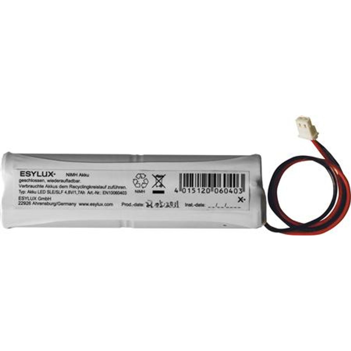 Sle/Slf Batteri For Led 4.8V/1600Mah