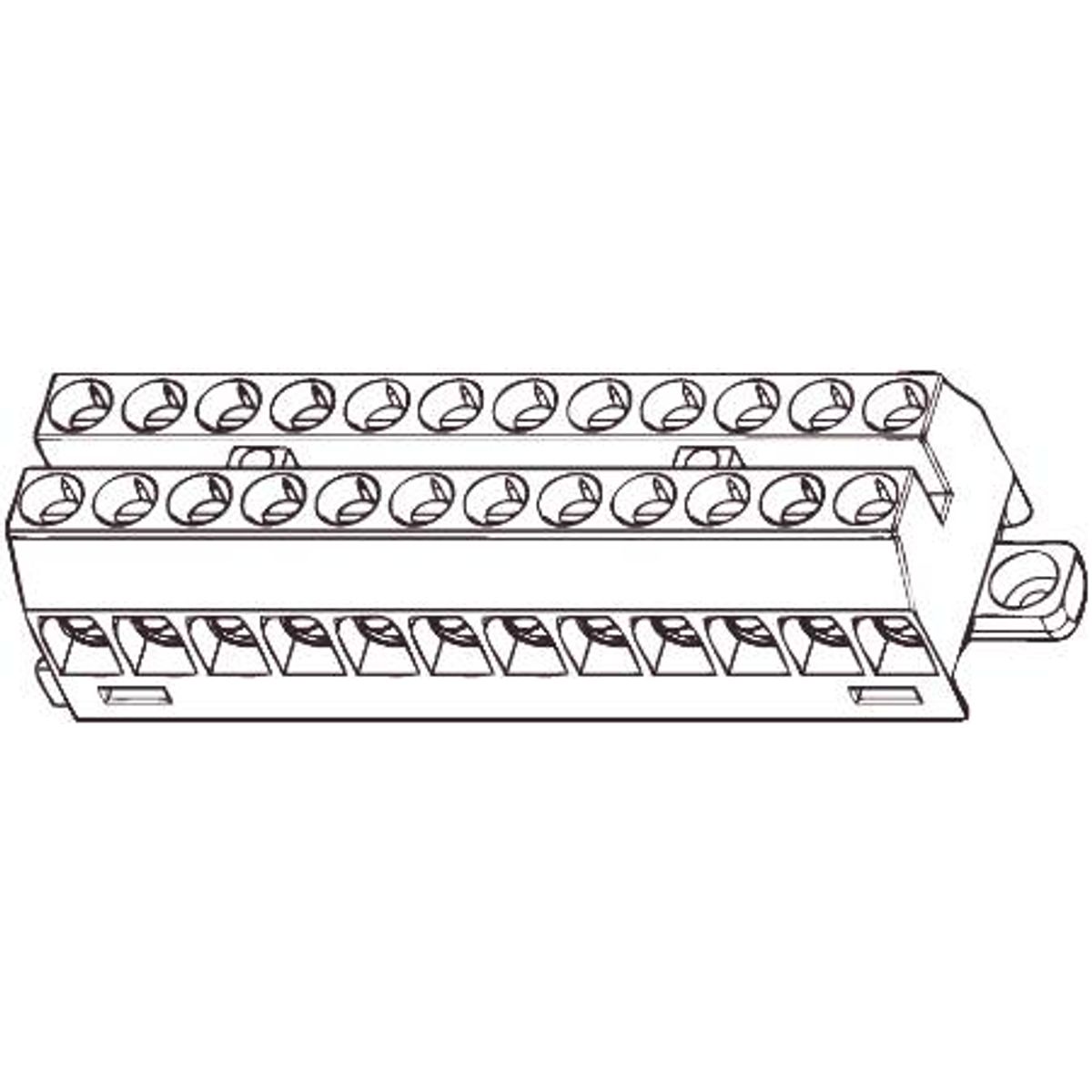 Rækkeklemme 1640Sp-12 6 Mm2