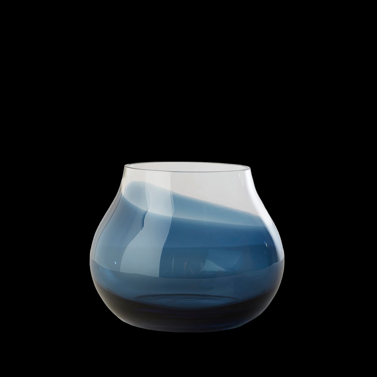 Flower Vase no. 23 - Indigo blue