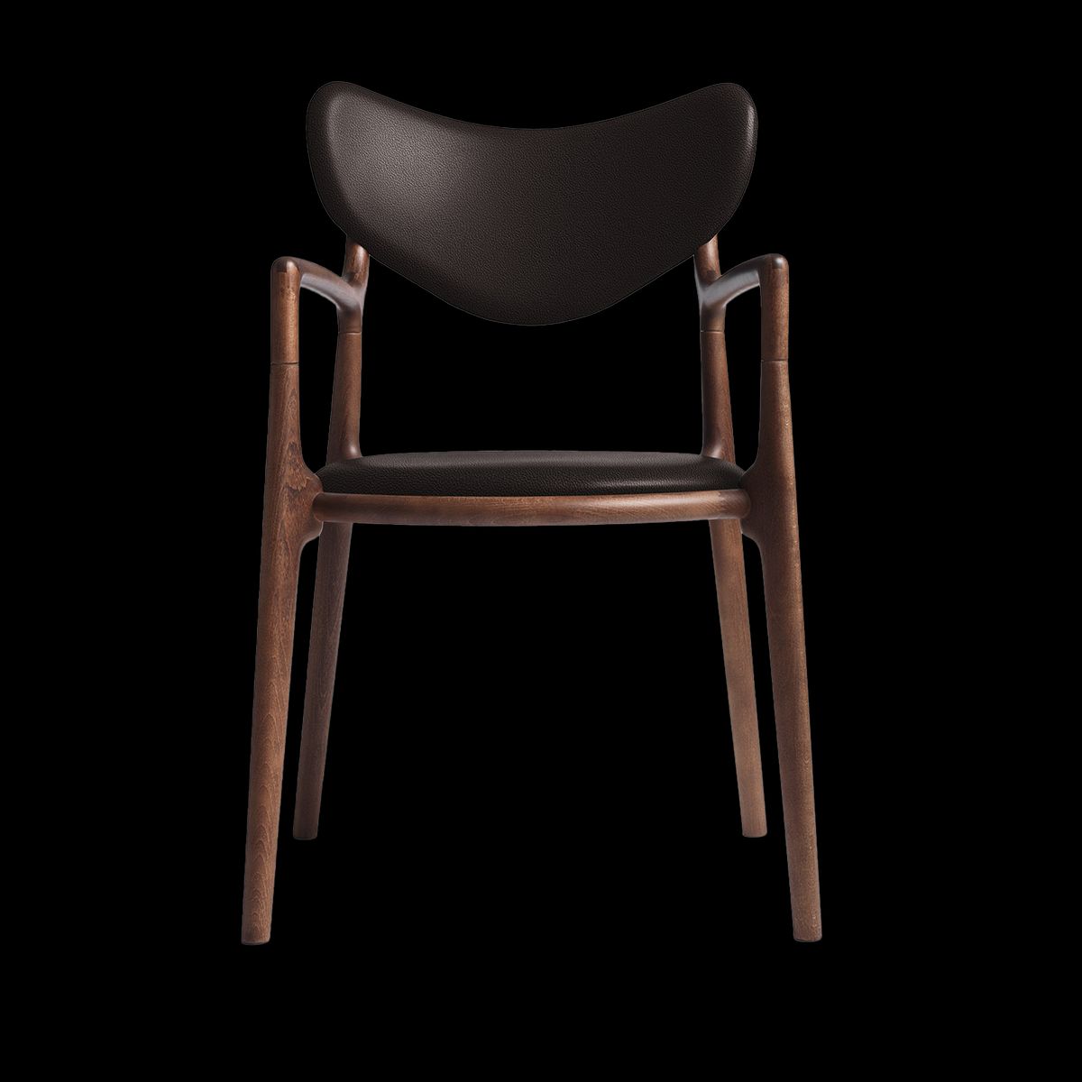 Salon - Walnut Stained Beech Standard Dark Brown