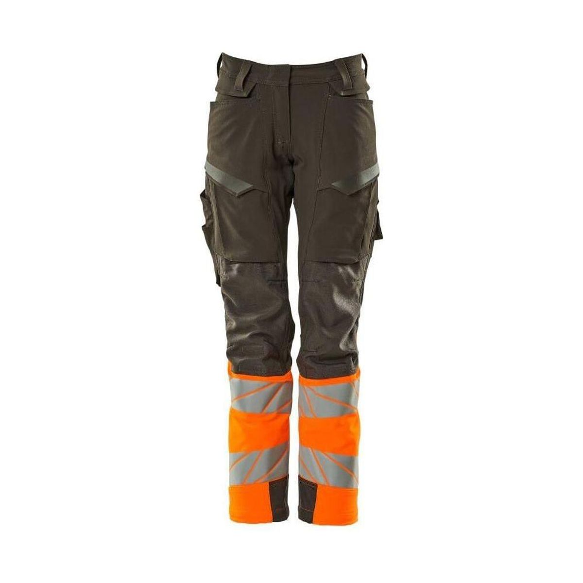 Mascot®Accelerate Safe Arbejdsbukser knælommer dame pasform stretch 19178-511-1814 mørk antracit/hi-vis orange