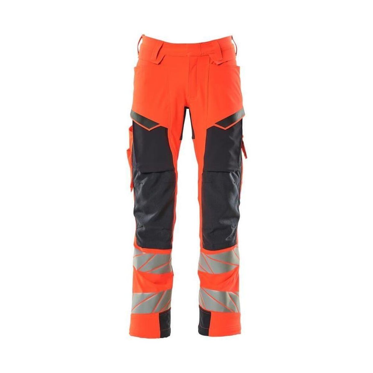 Mascot®Accelerate Safe Arbejdsbukser knælommer Full Stretch - 19079-511-22210 hi-vis rød/mørk marine