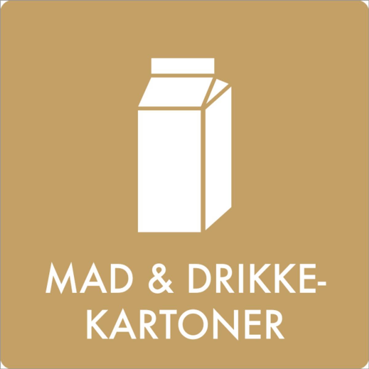 Affaldsskilt Mad- og drikkekatoner