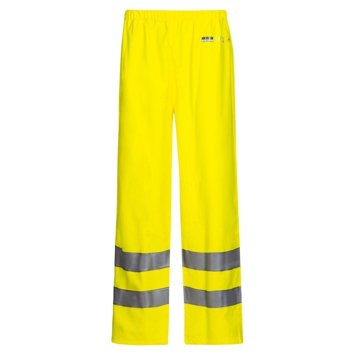 Lyngsøe brandhæmmende Hi-vis regnbukser PU/PVC FR-LR252