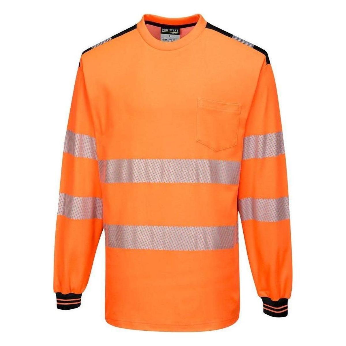 Portwest PW3 Hi-Vis Langærmet T-shirt T185