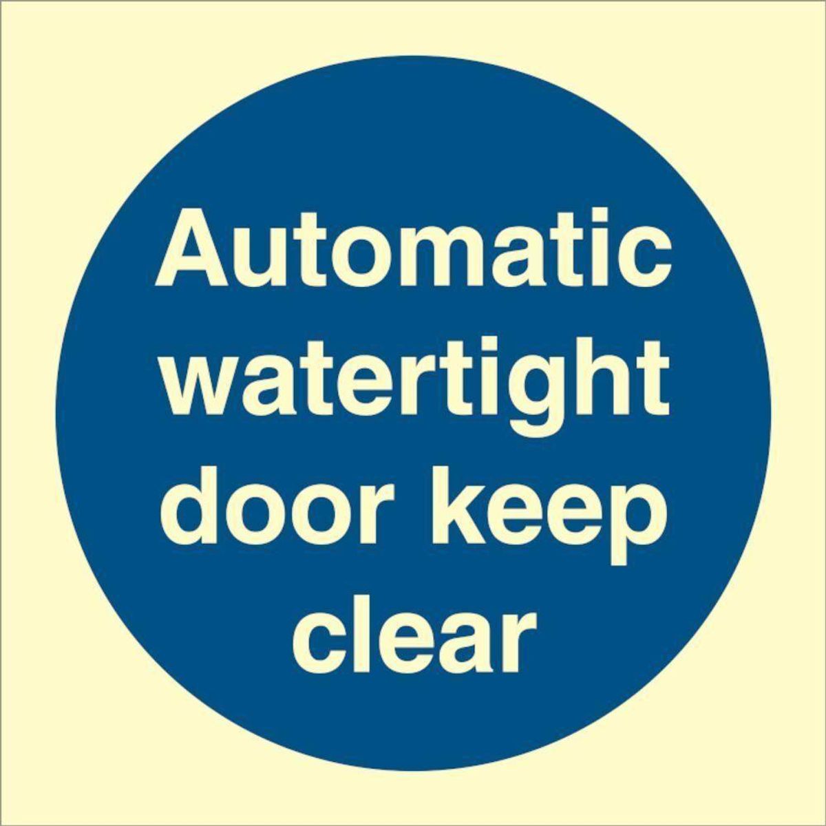 Sign IMO Automatic watertight 106108