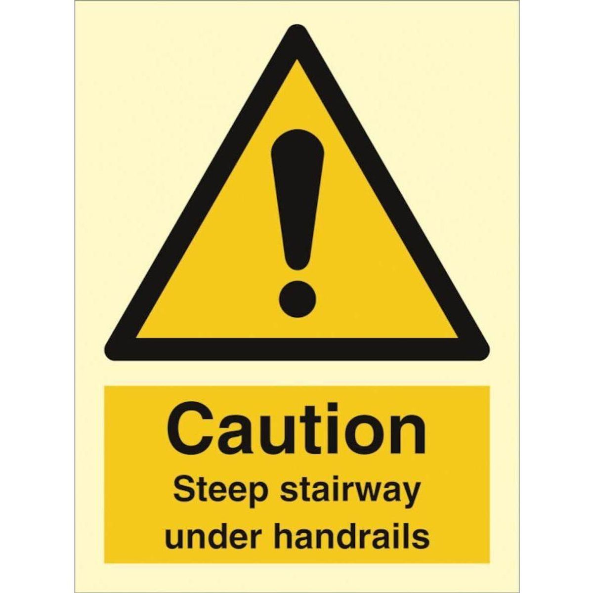 Sign IMO Caution Steep stairways use handrail 107065