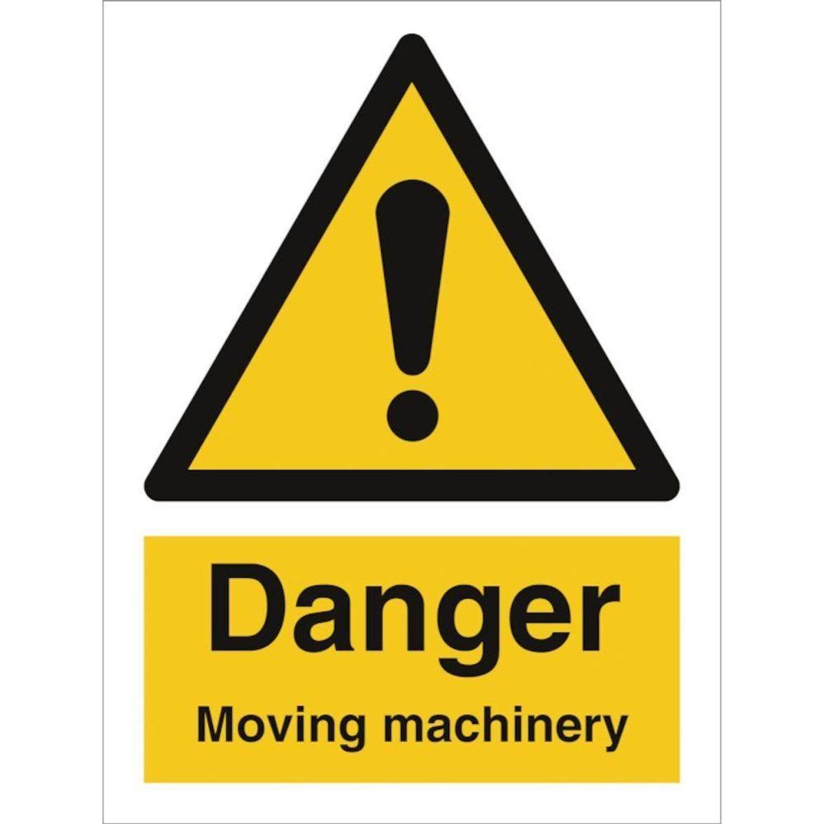 Sign IMO Danger moving machinery 107123