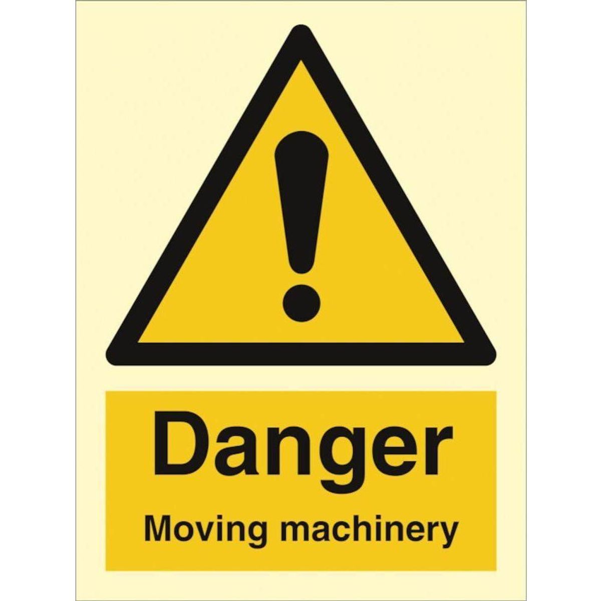 Sign IMO Danger moving machinery 107123