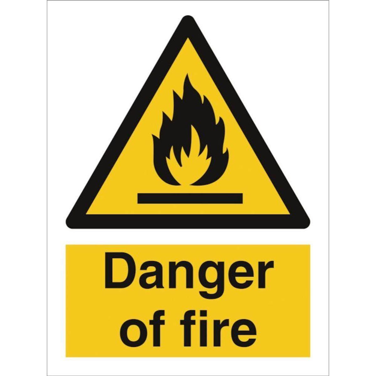 Sign IMO Danger of fire 107004