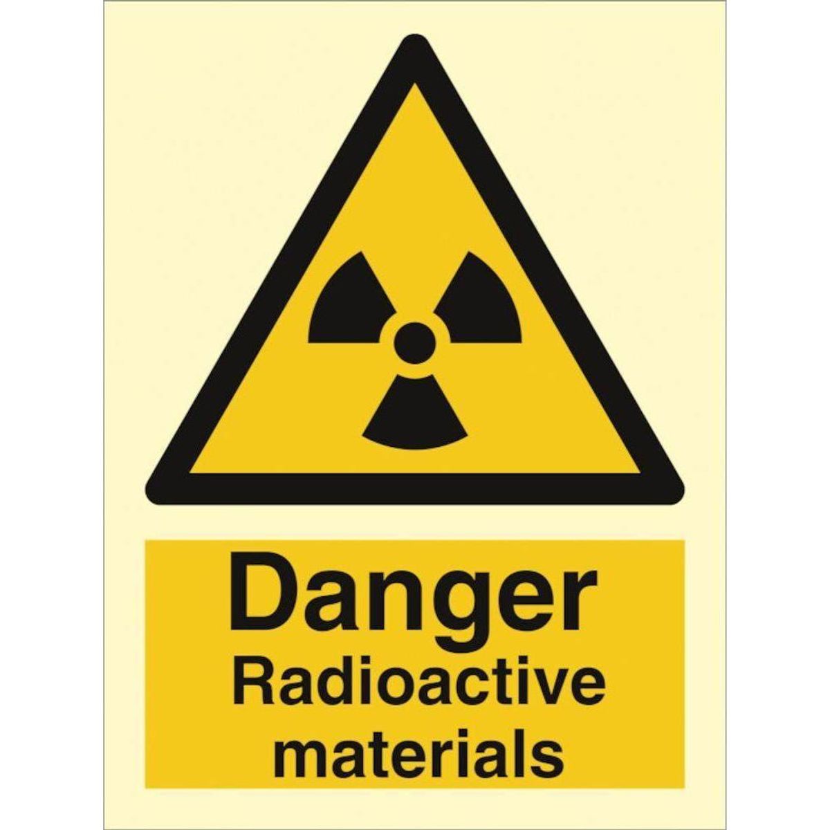 Sign IMO Danger radioactive materials 107010