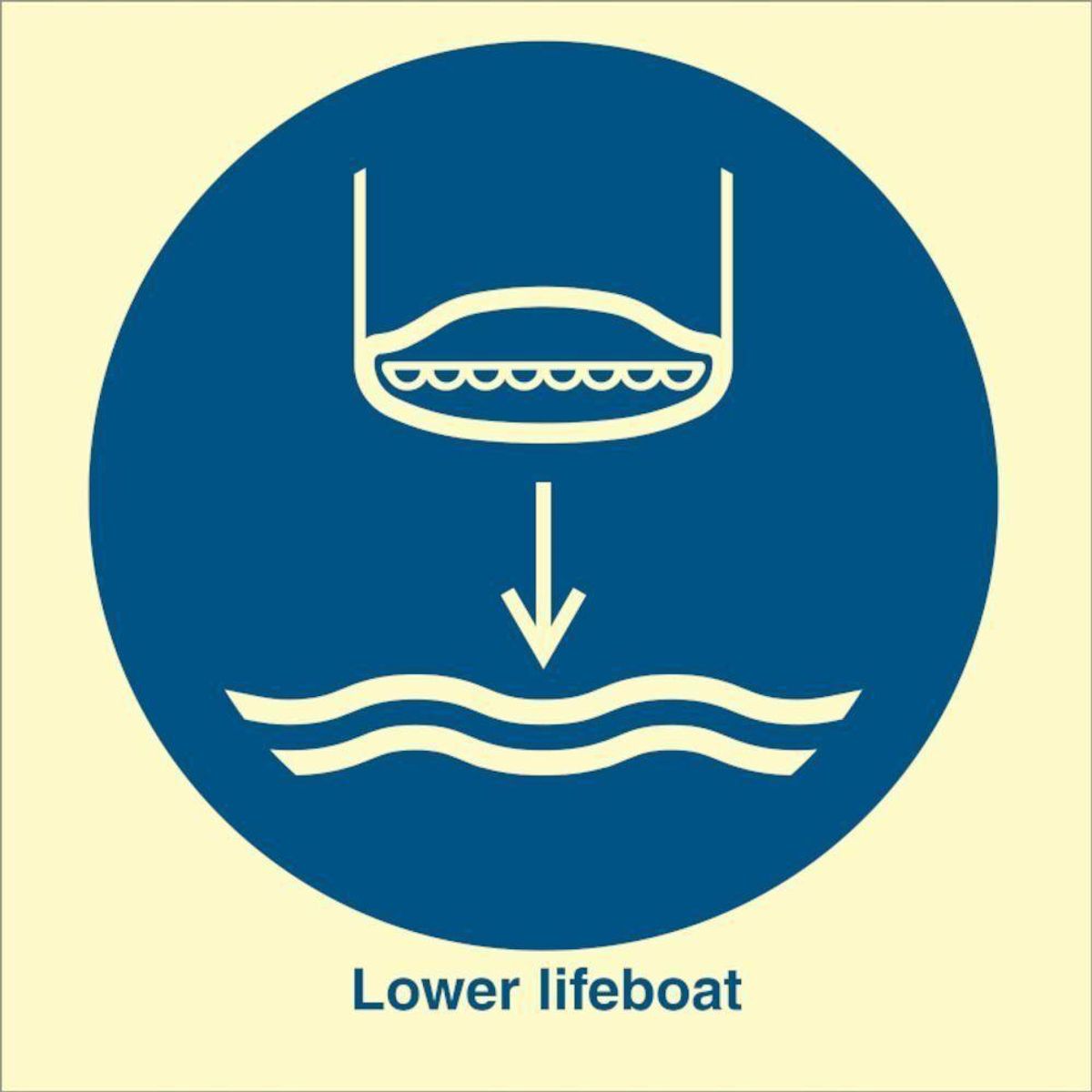 Sign IMO Lower lifeboat