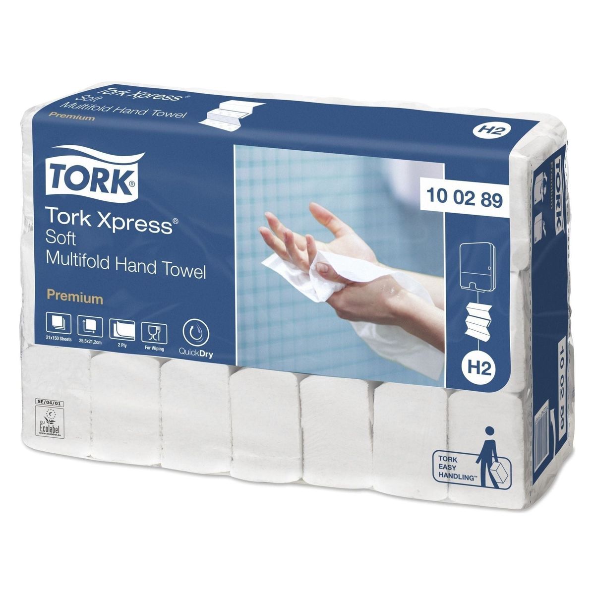 Tork Express Premium soft håndklædeark 100289 2-lag hvid 3150 ark H2