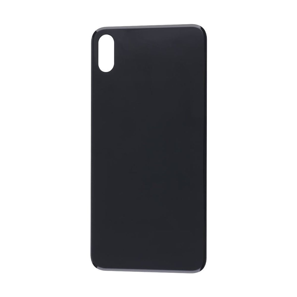 Bagsideglas til iPhone XS Max - Sort - iHero