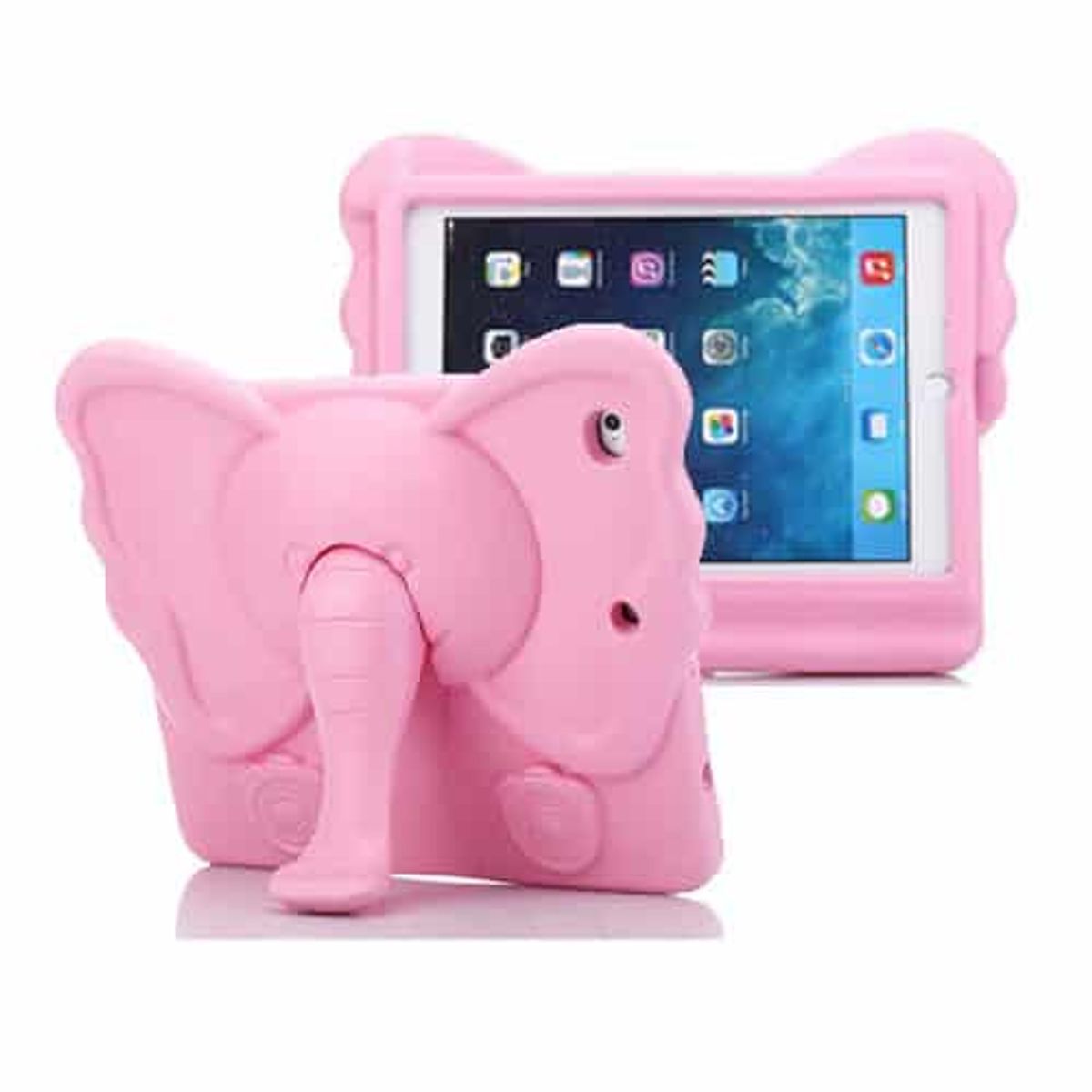 iPad 2/3/4 Cover - Elefant Heii Kids - Pink - iHero