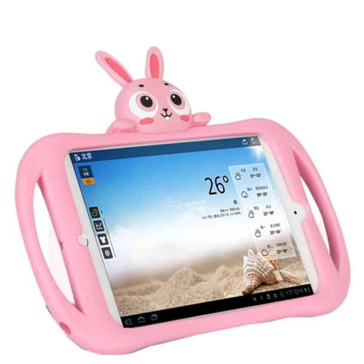 iPad 2/3/4 Cover - Rabbit Heii Kids - Pink - iHero