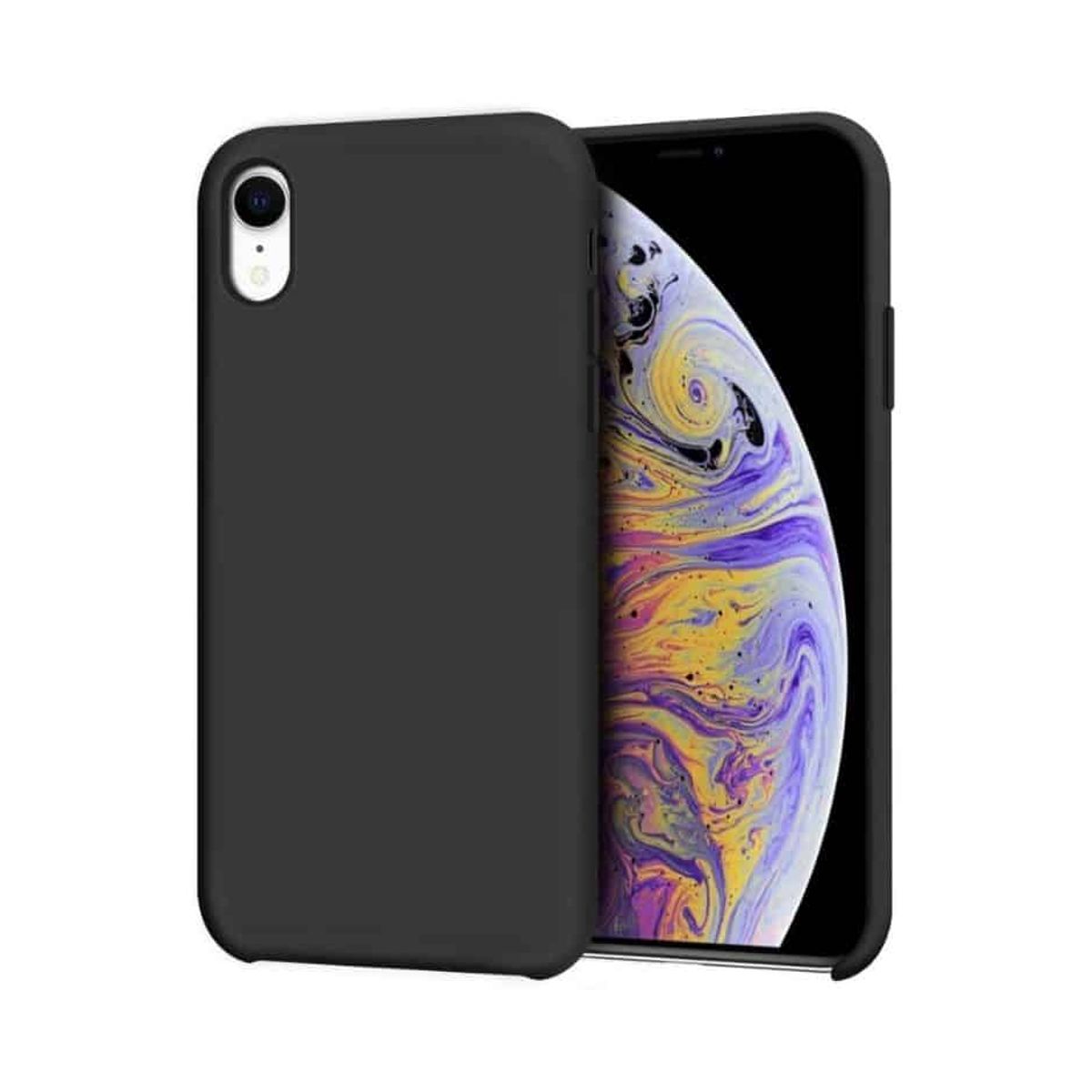 IPHONE XR LIQUID SILIKONE COVER - Sort - iHero