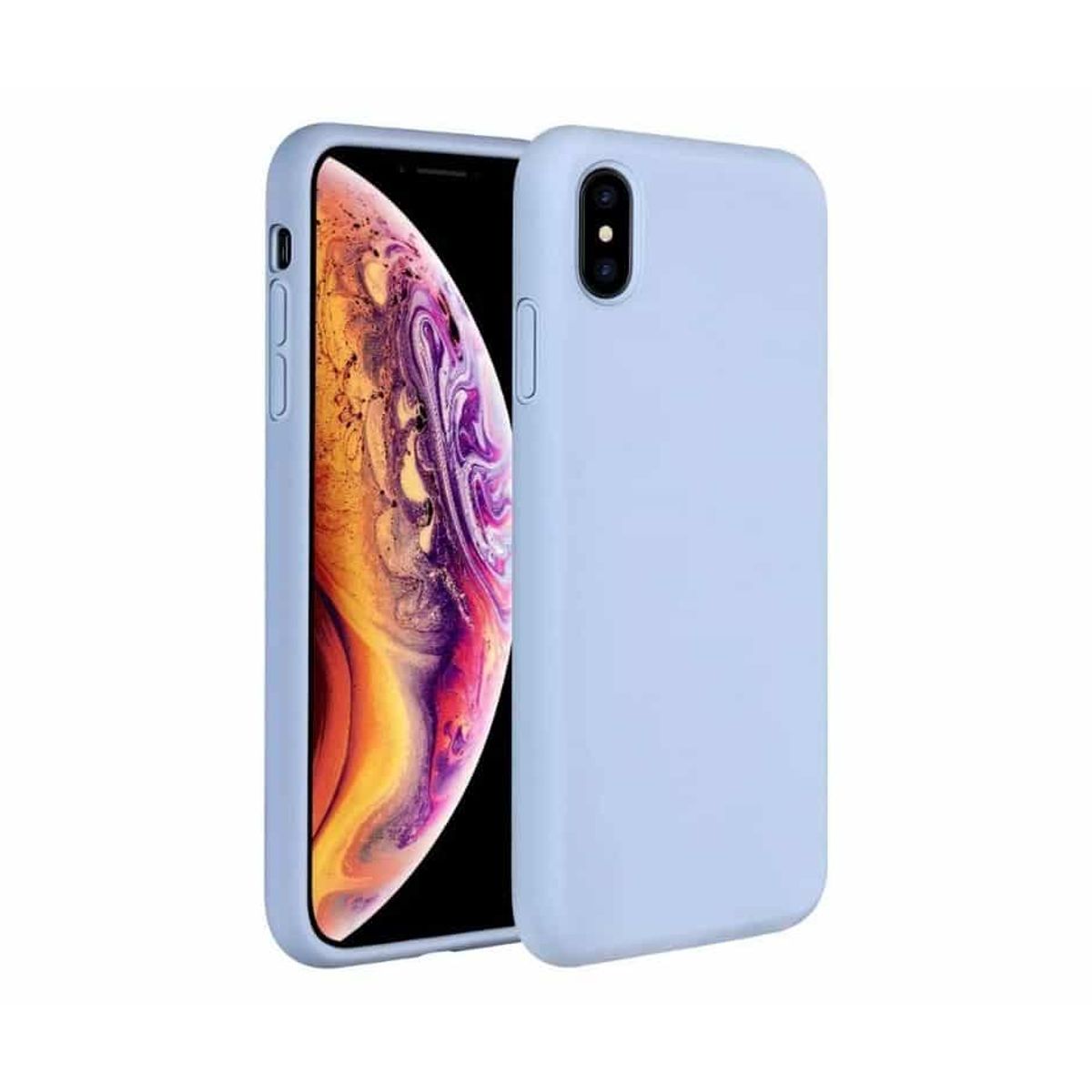 IPHONE XS Max LIQUID SILIKONE COVER - Clove Purple - iHero