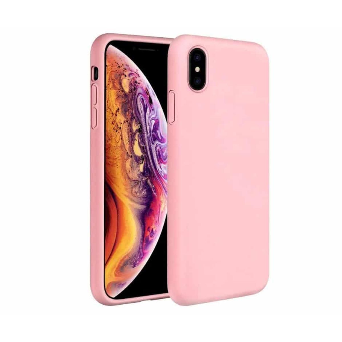 IPHONE XS Max LIQUID SILIKONE COVER - Pink - iHero