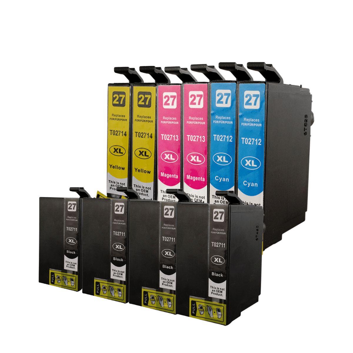 Pakke sæt Epson 27XL 4x BK 2x C-M-Y alternativ 230 ml