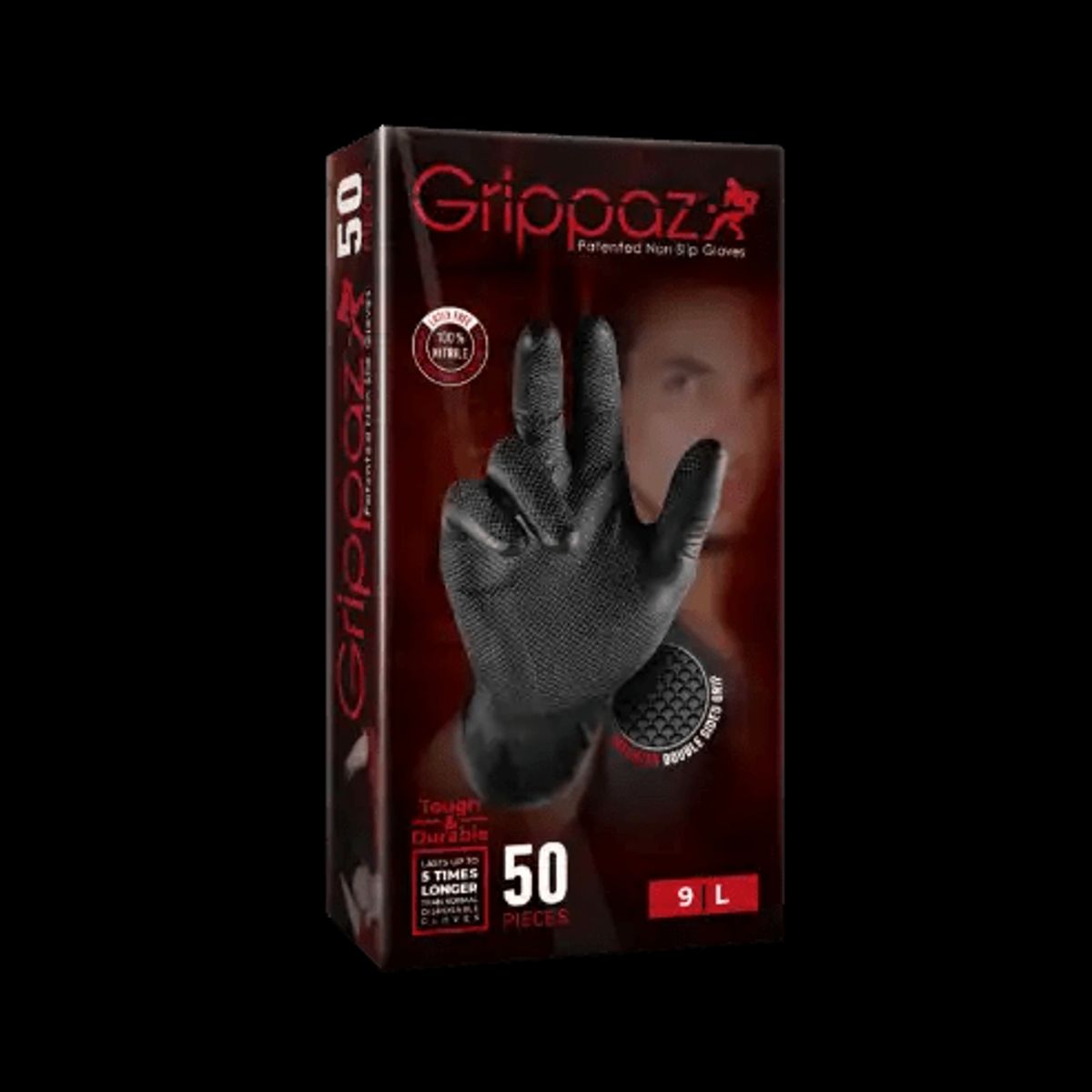 Grippaz 246 nitril handske sort 50 stk