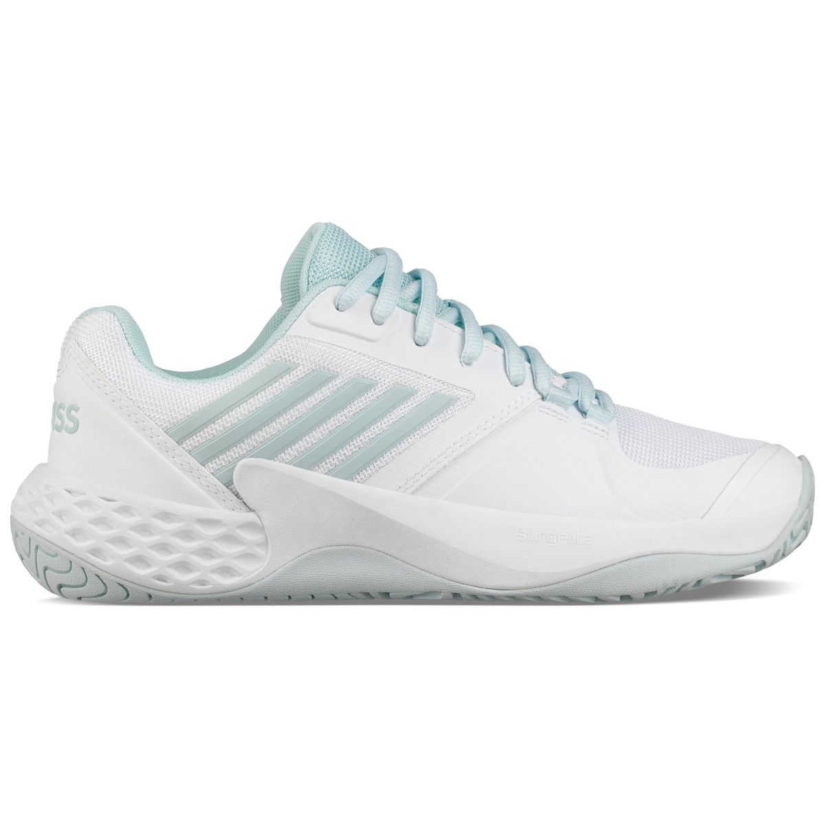 K-Swiss Womens Aero Court (White/Light Blue) - 41,5