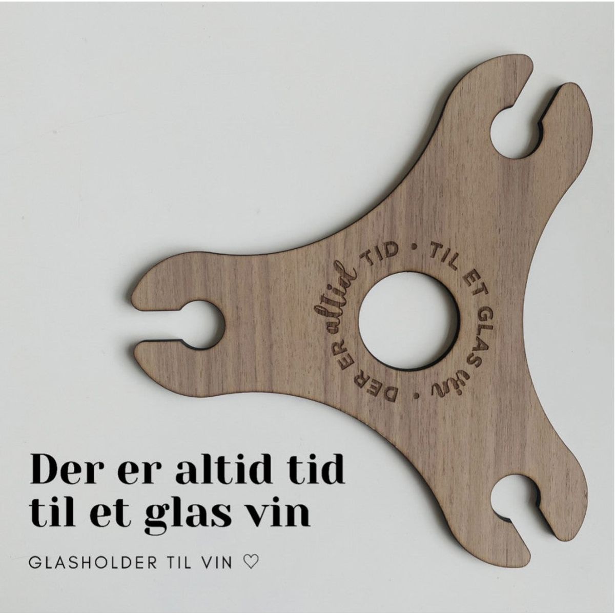 Glasholder til vinflasker - Holder til 3 glas