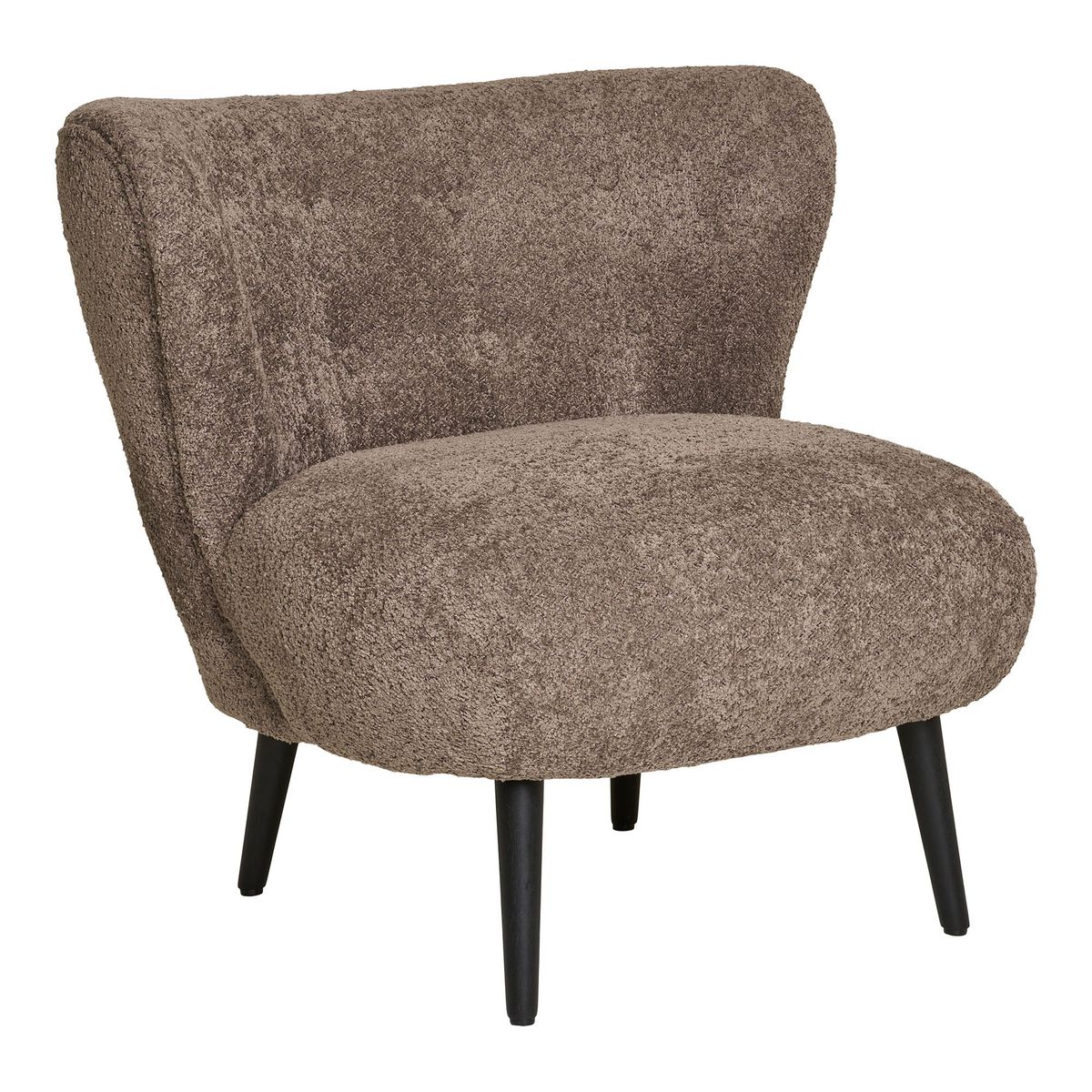 Covelo Loungestol - Loungestol, Bouclé, Brun/Sort, Hn1237