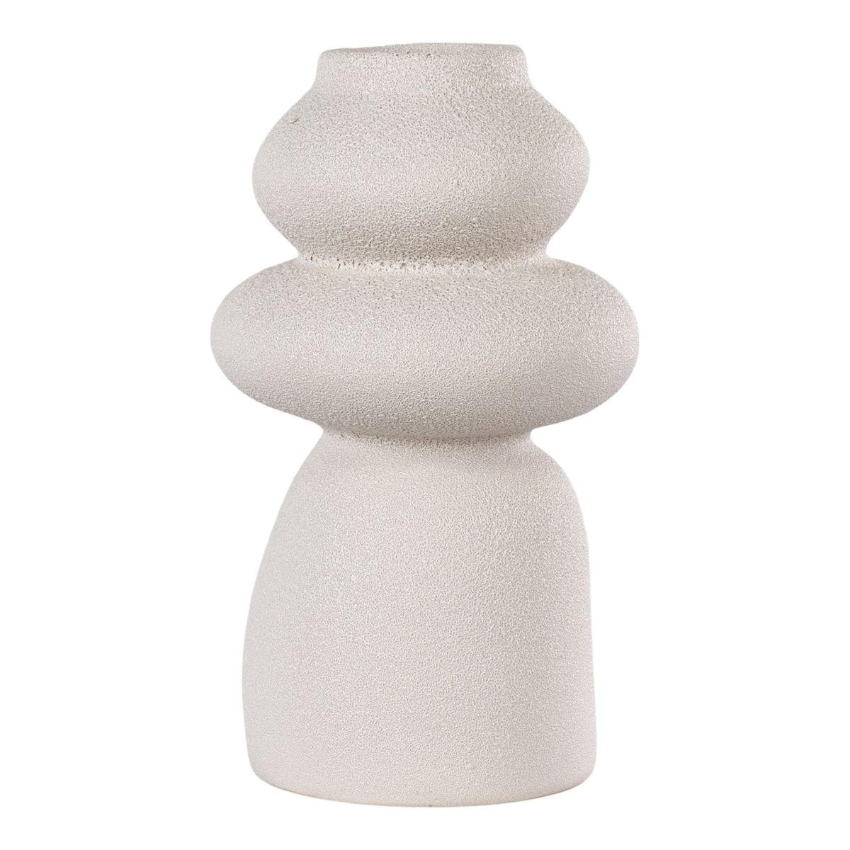 Vase - Vase, Keramik, Beige, Ø14,5X26,5 Cm