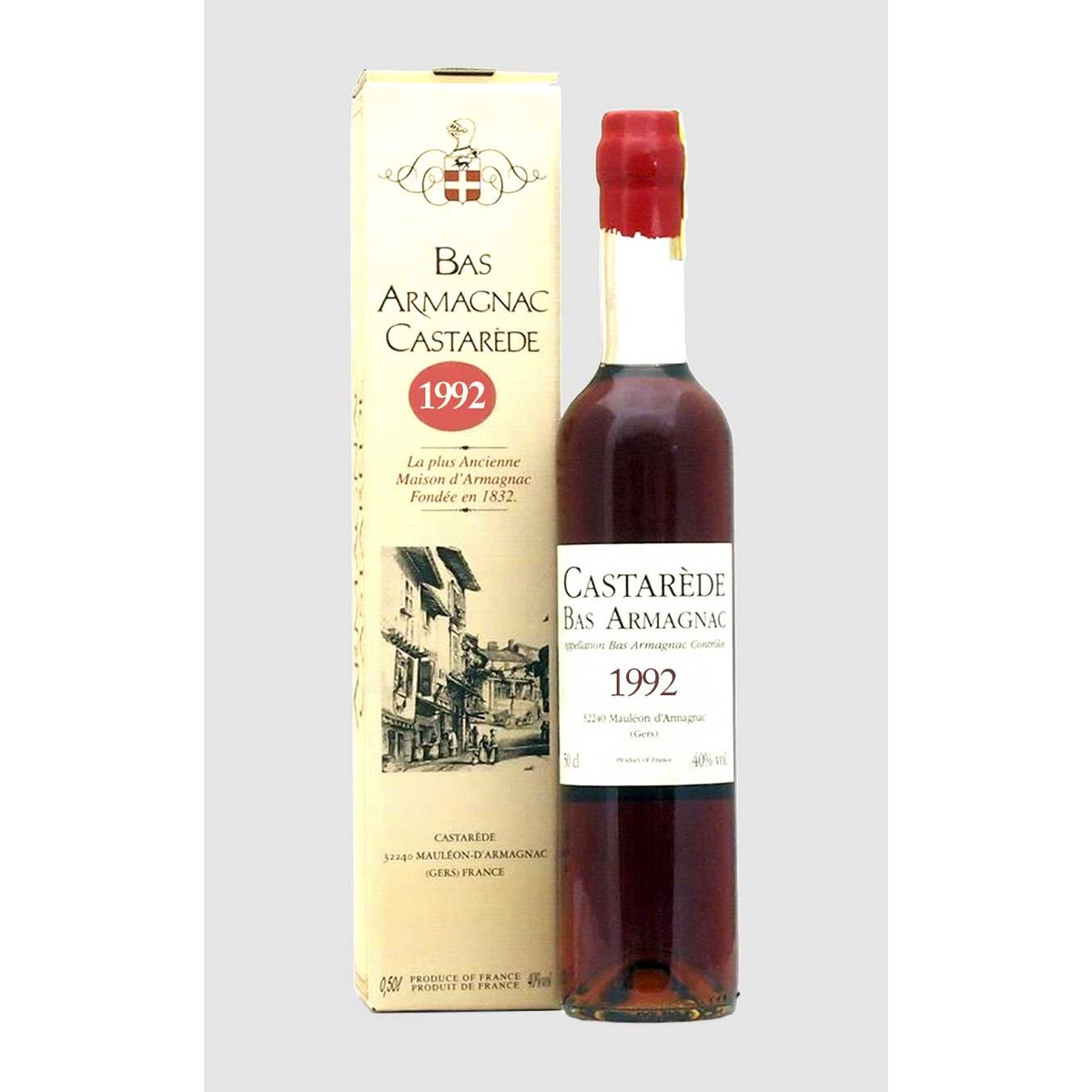 Bas Armagnac Castarede 1992 Vintage 50 cl