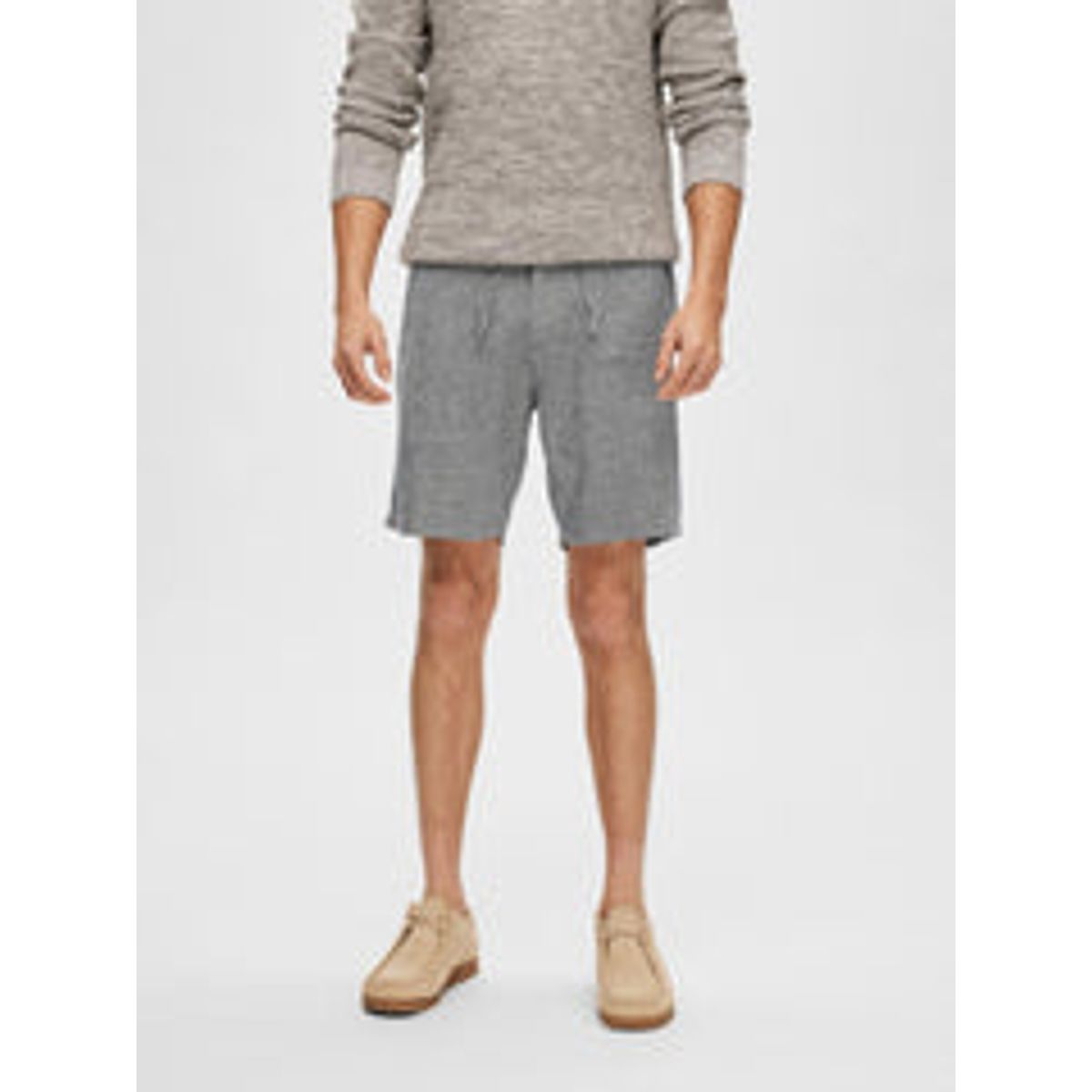 Slhregular-Brody Linen Shorts Noos