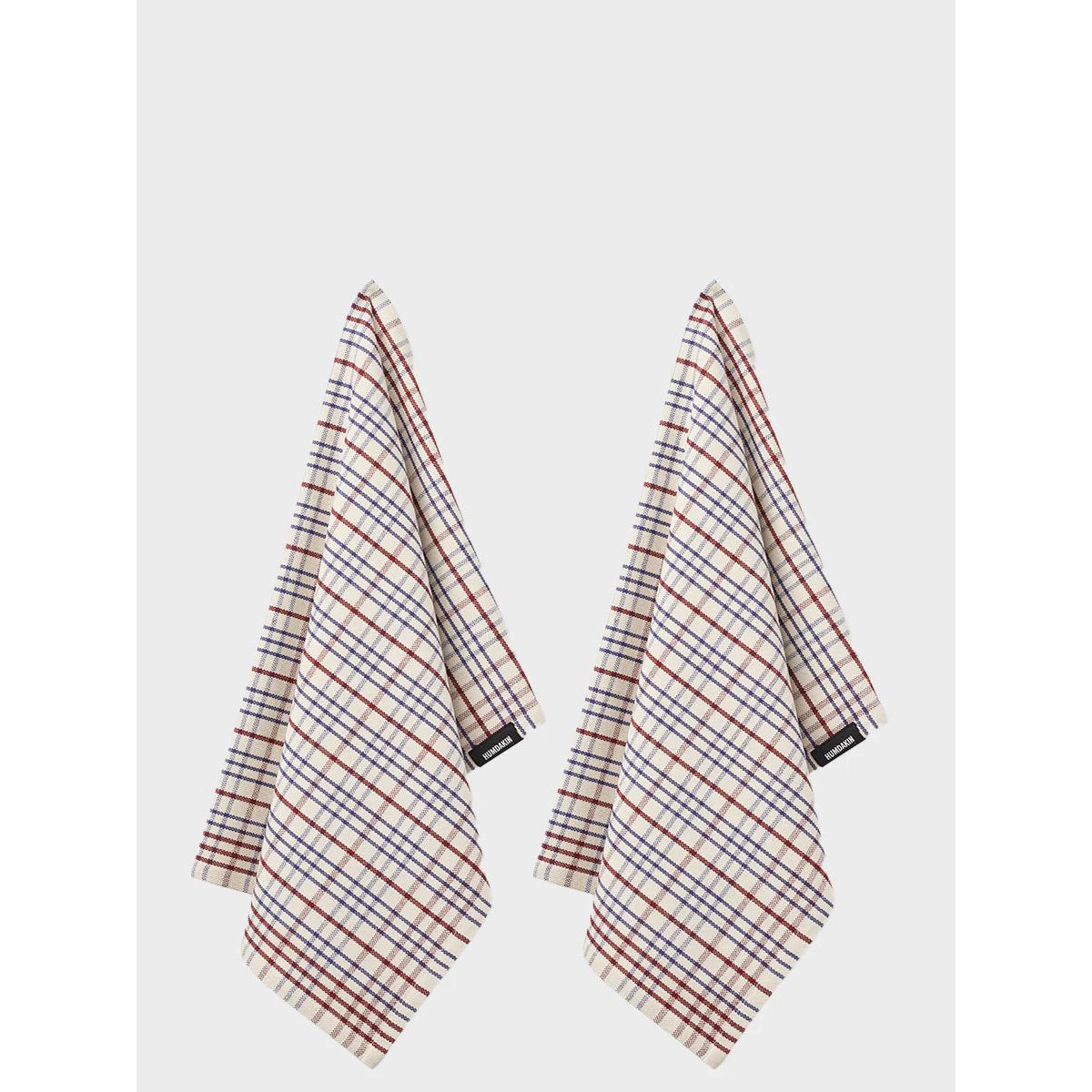 Humdakin - Organic Tea Towel - 2 pack - Checkered Race